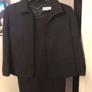 Calvin Klein Two piece black dress suit .